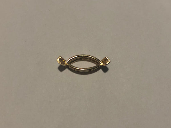 [S6001] 2-P Marquise Double Wire V-Prong Setting