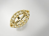 E6101 Dia 1.2mm Halo Earring