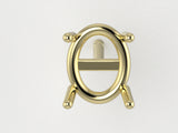 E3004 Oval Single Wire Earring