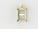E4002 Emerald 1Stone Earring