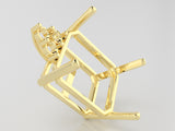 E4003 Emerald 3Ston Earring