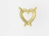 E7002 Heart 4Prong Earring