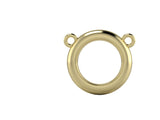 S1204 Doughnut MM Bezel Pendant