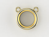 S1205 Tapered MM Bezel Pendent