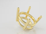 S3001 Oval Double Wire Setting