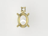 E3002 Oval With D2.4mm 1 Stone