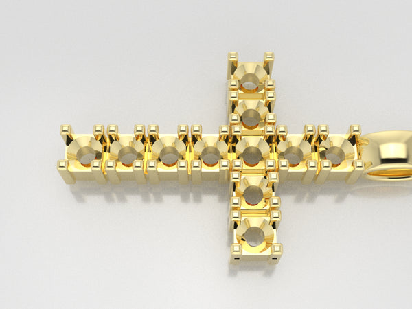 C1108 - cross (2.4 mm x 11 stone )