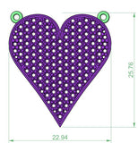 C8128 - Heart Flat Cluster ( 1.3 mm x 130 pcs )