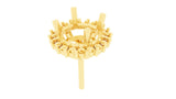 [E1307] 1.3 mm Round Halo Earring