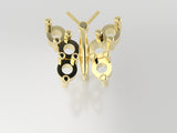 FE1109 - Butterfly Earrings (1.8 mm x 4 pcs, 2.0 mm x 2 pcs )