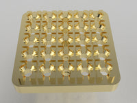 FE1110 - Square Shape Cluster Earrings ( 1.5 mm x25 pcs )