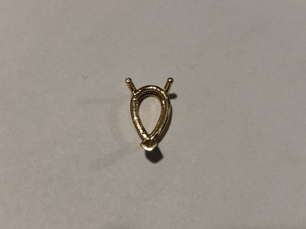 3-P Pear Double Wire V-Prong Setting