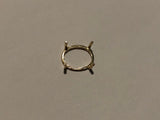 [S3002] 4-P Oval Single Wire Setting