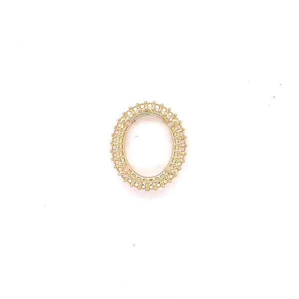 1.3mm Oval Halo Setting
